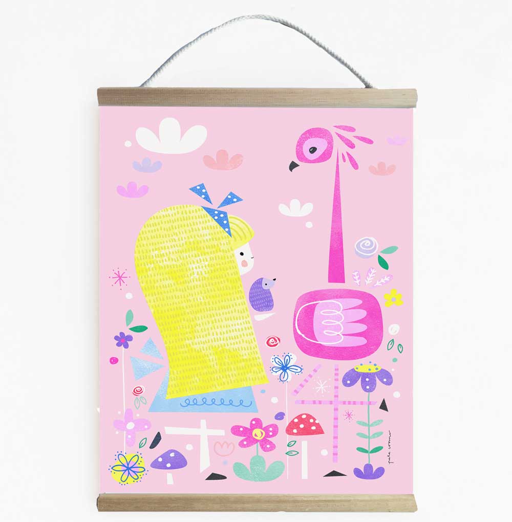 Bright And Fun Alice In Wonderland Wall Banner