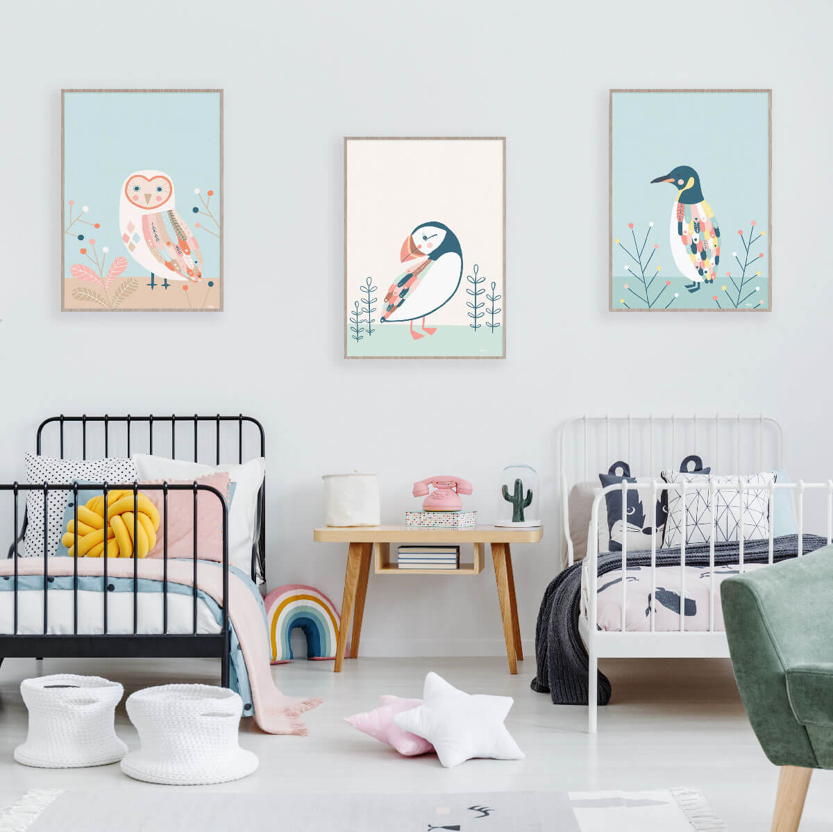 Create A Modern Styled Kids Room With These Wonderful Bird Prints