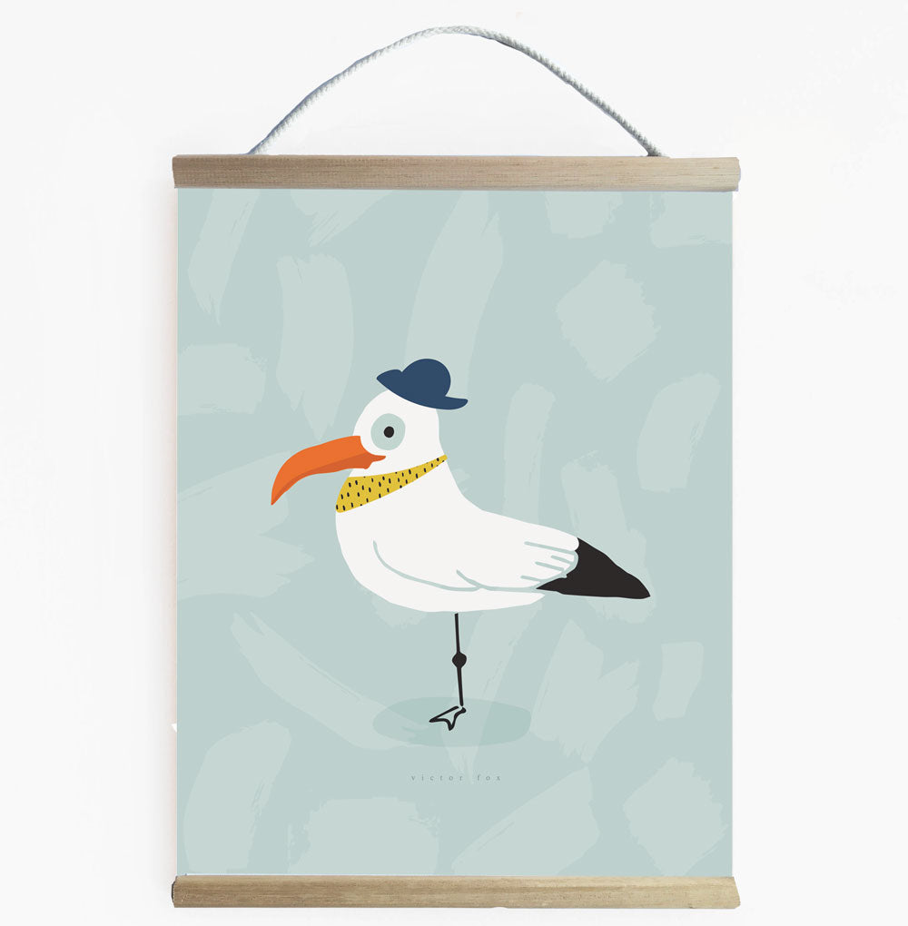 Fun And Colourful Seagull Wall Banner For Kids