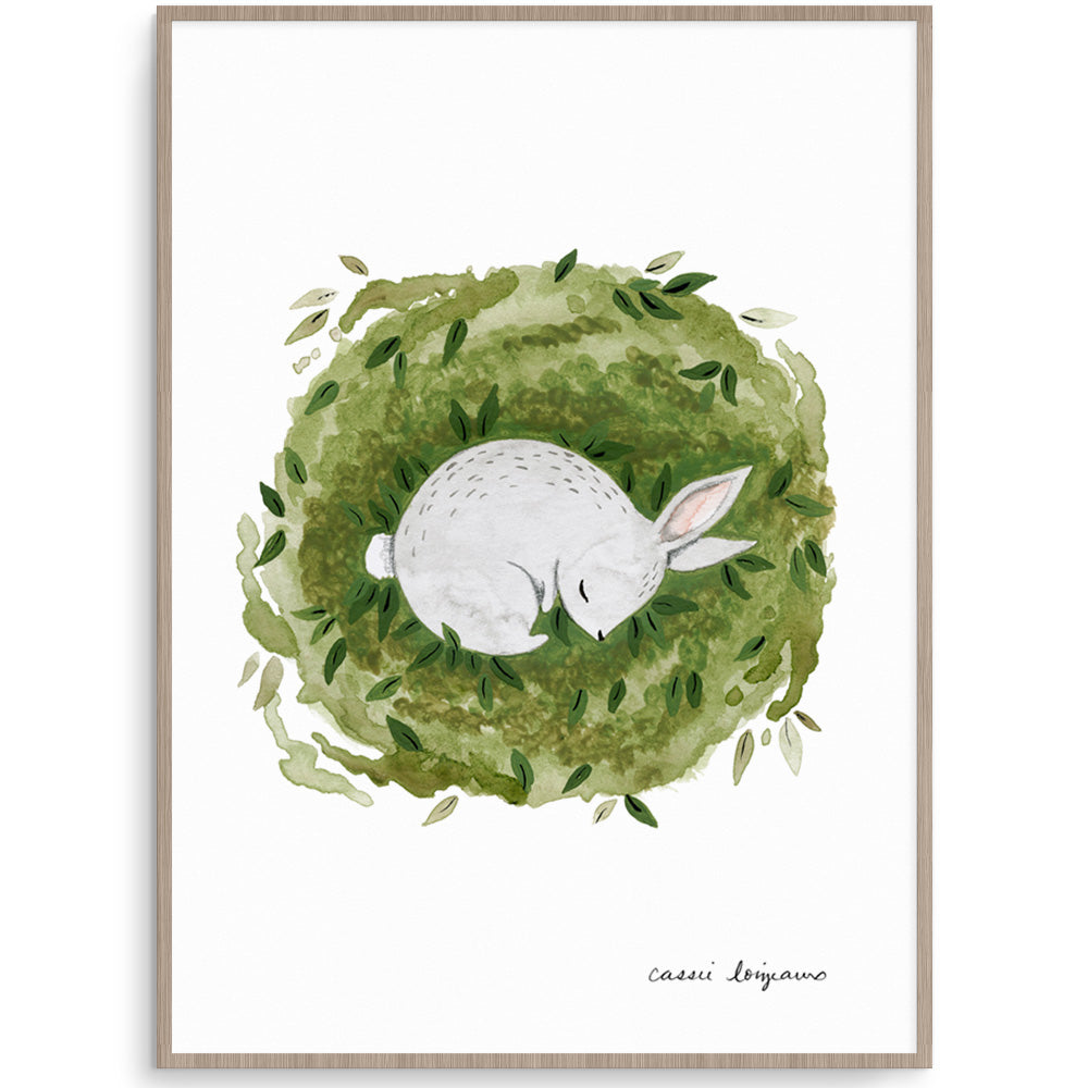 Sleeping Bunny Nursery Art