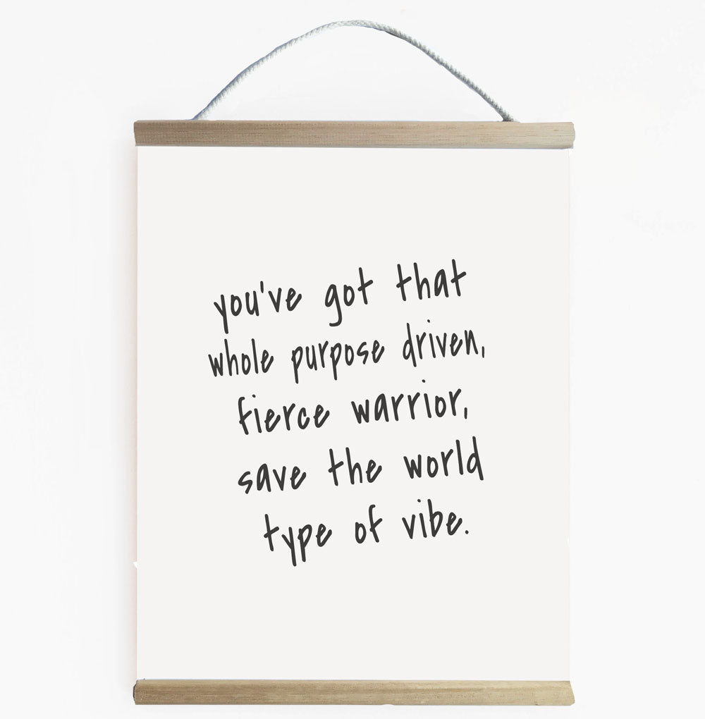 Type Of Vibe Black And White Kids Wall Banner