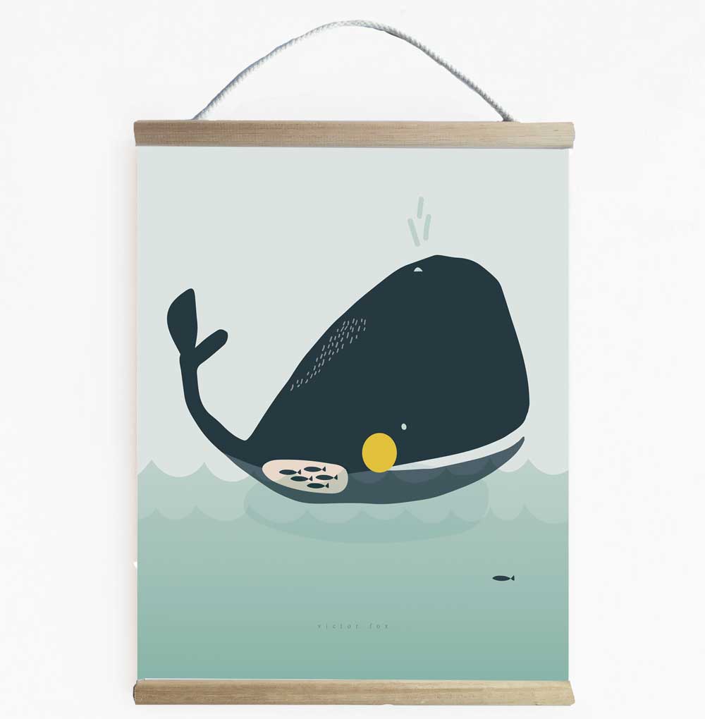 Walter Whale Wall Banner Perfect For Under The Sea Themed Kid&#39;s Room
