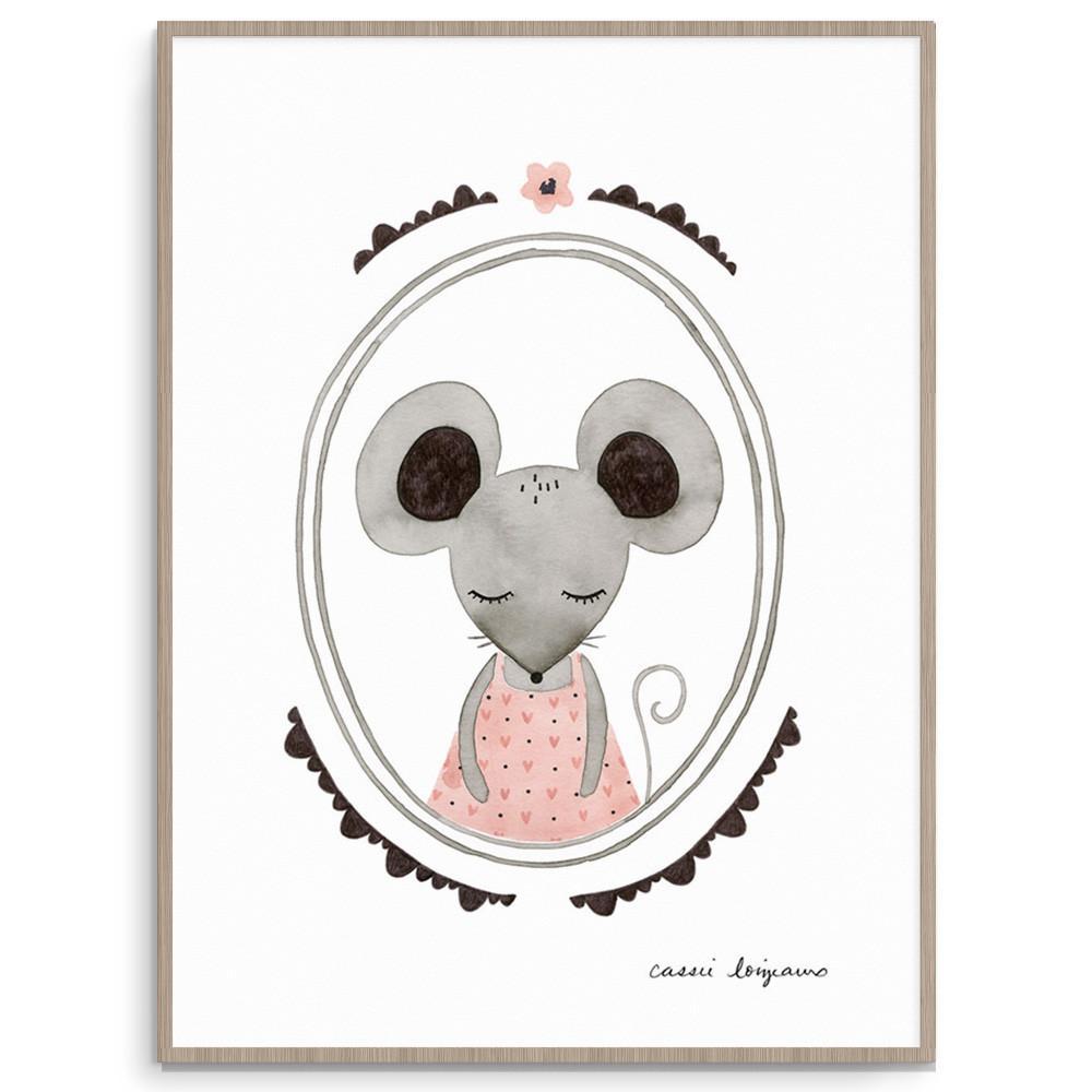 Cute Forest Mouse Nursery Art And Kids Wall Art