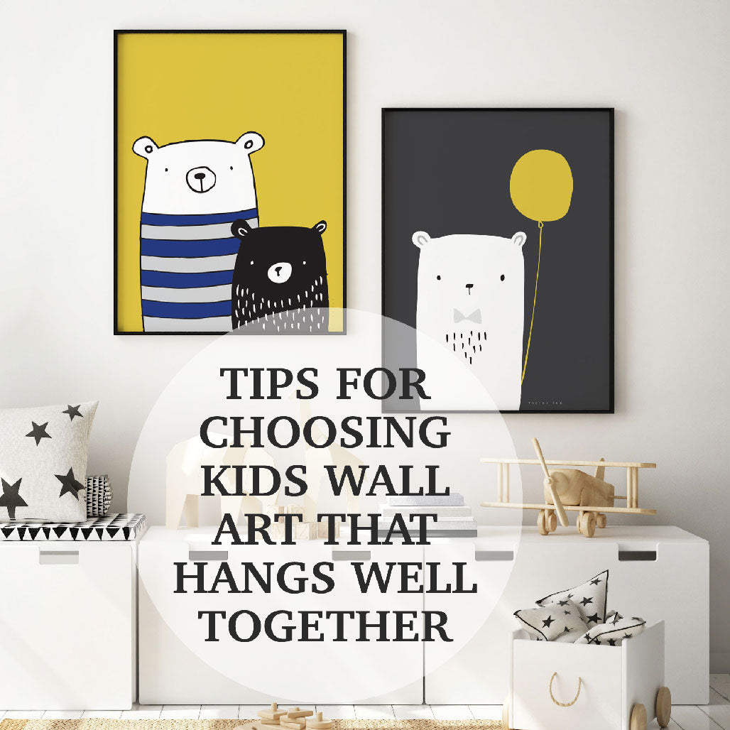 Tips For Hanging Kids Wall Art Together