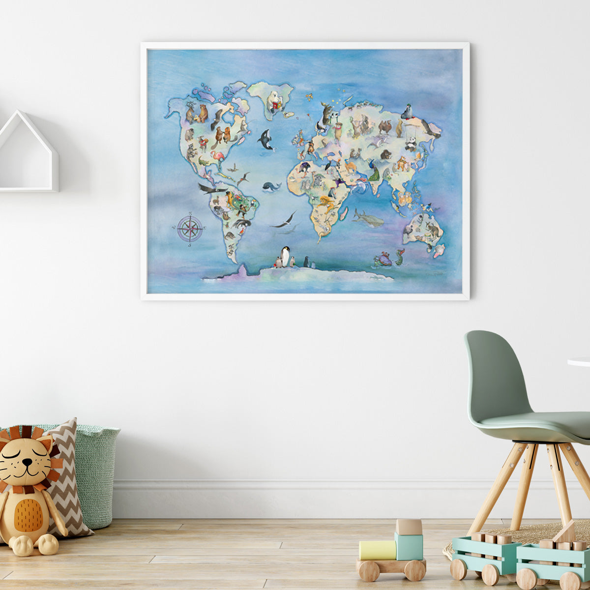 World Map Art For Kids