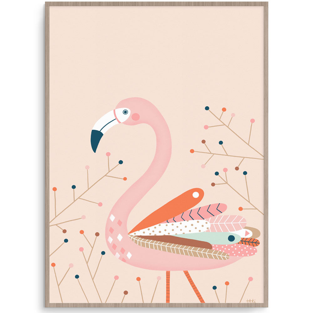 Fresh And Fun Flamingo Wal lArt For Girls Room