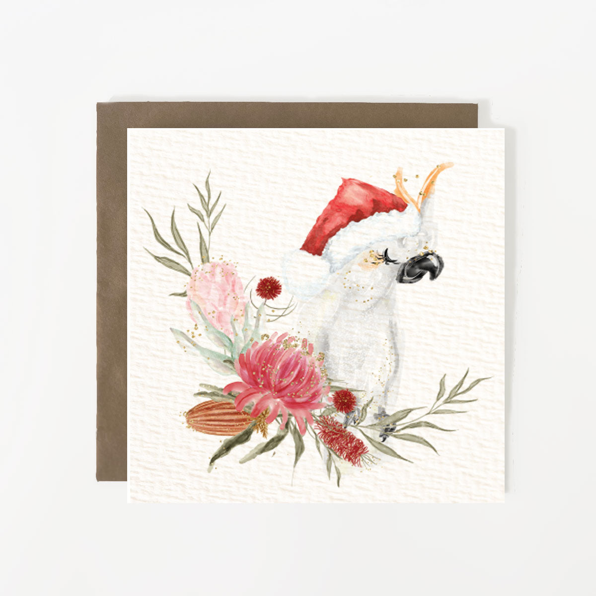 Cockatoo Christmas Card
