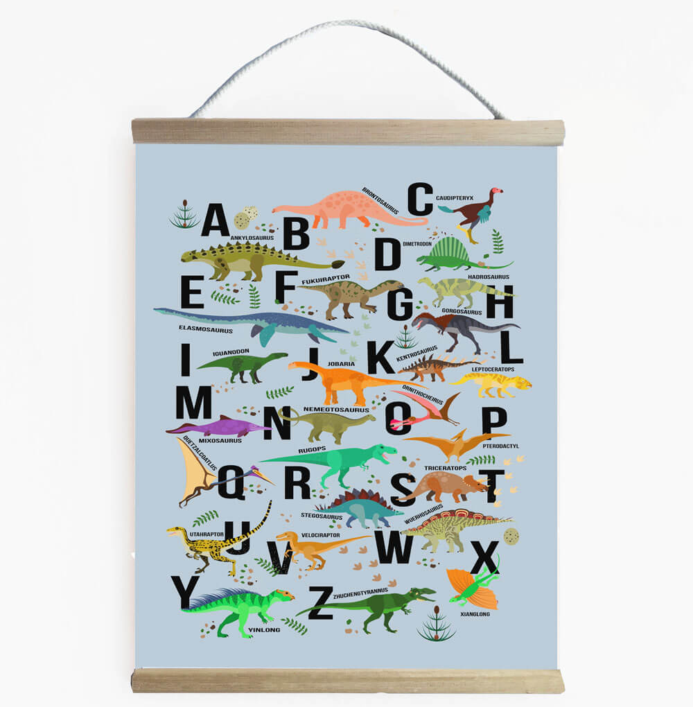 Dinosaur Alphabet Banner Wall Art