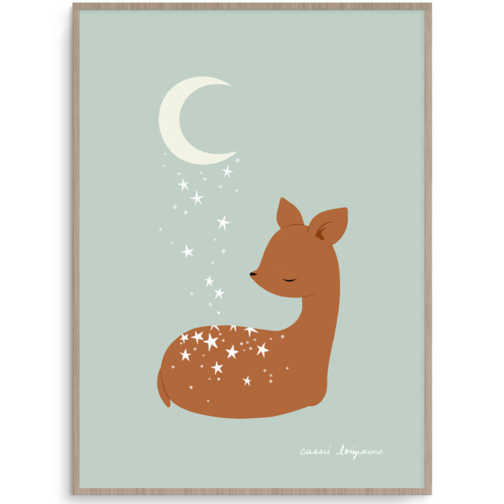Goodnight Deer Gender Neutral Nursery Art