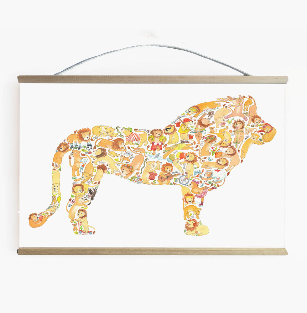 Lion Ready To Hang Wall Banner