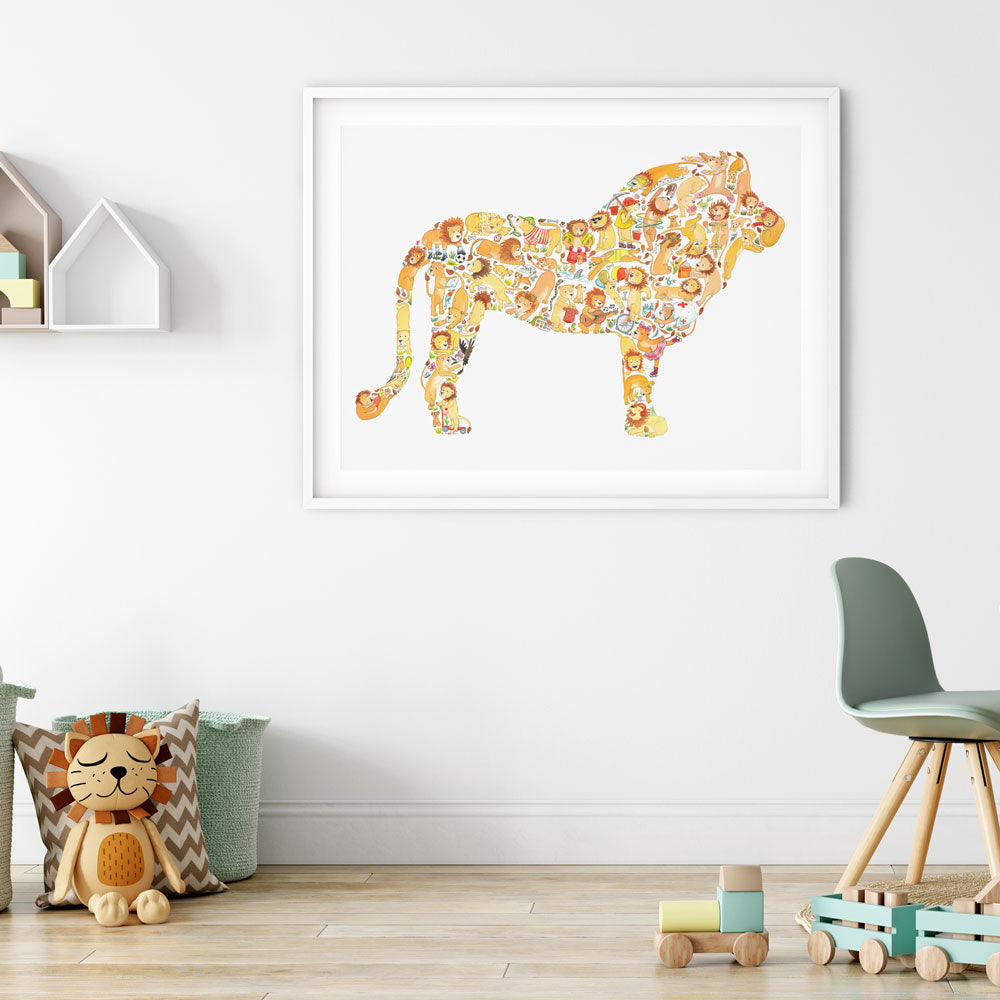 Lion Print For Kids
