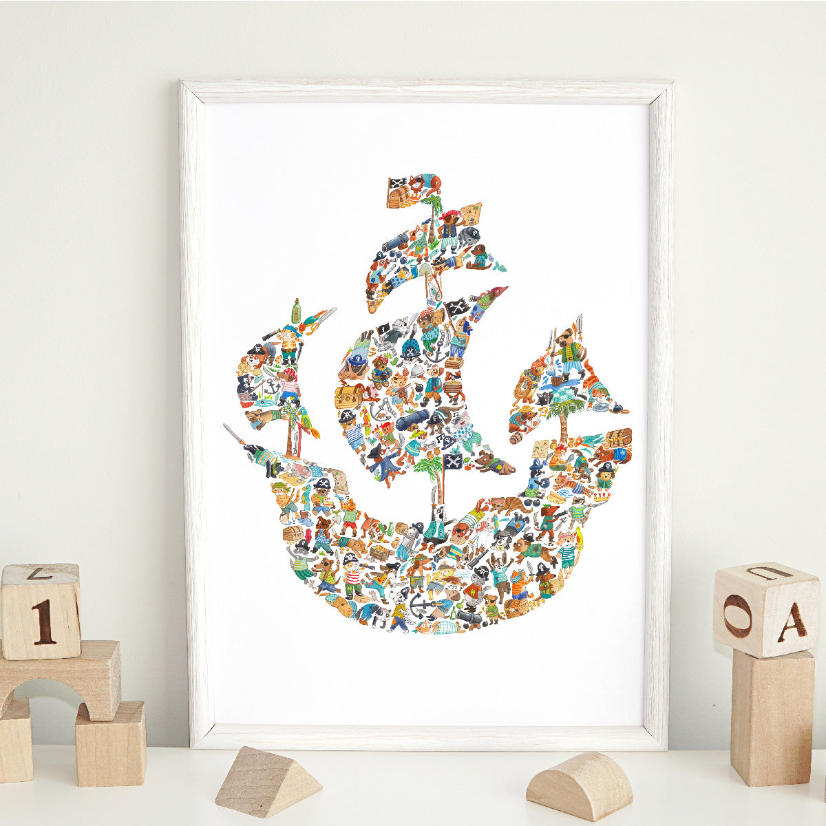 Pirate Ship Framed Print