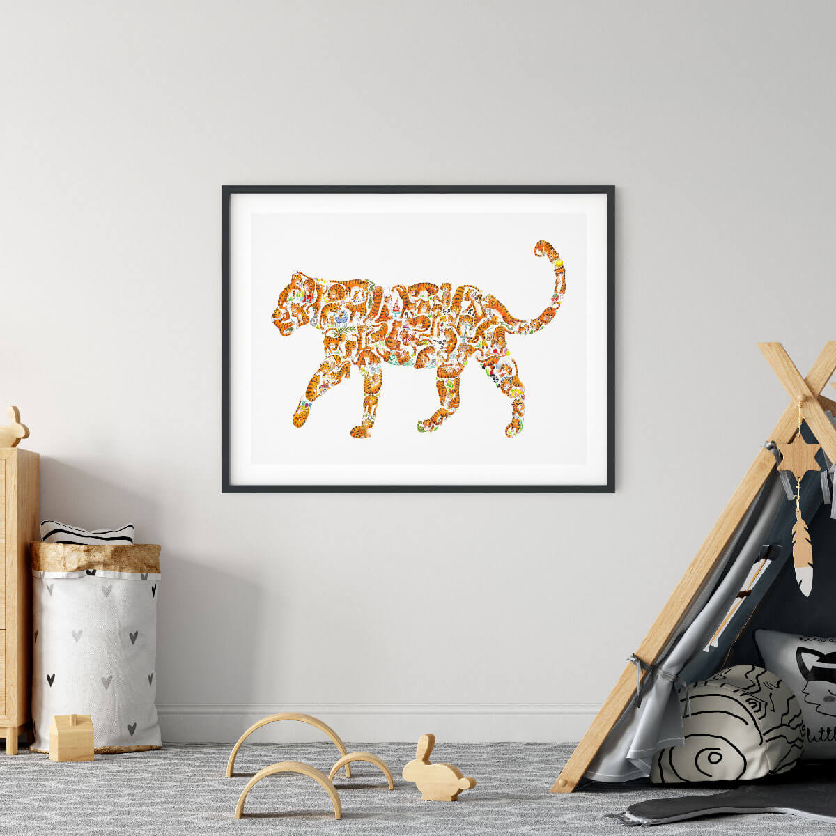 Tigers Wall Art For Boys Room