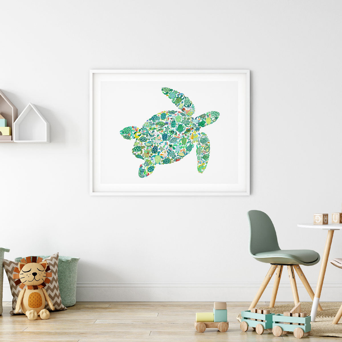 Turtle Wall Art For Kids Room