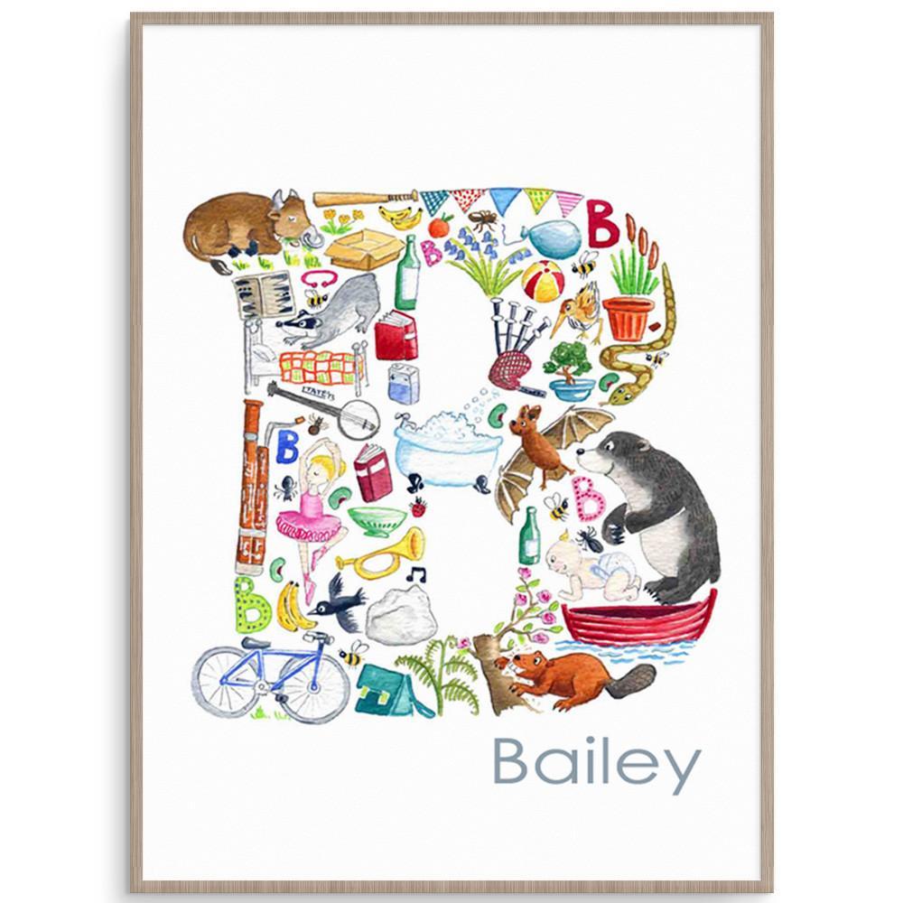 Personalise Your Childs Room With This Letter B Print