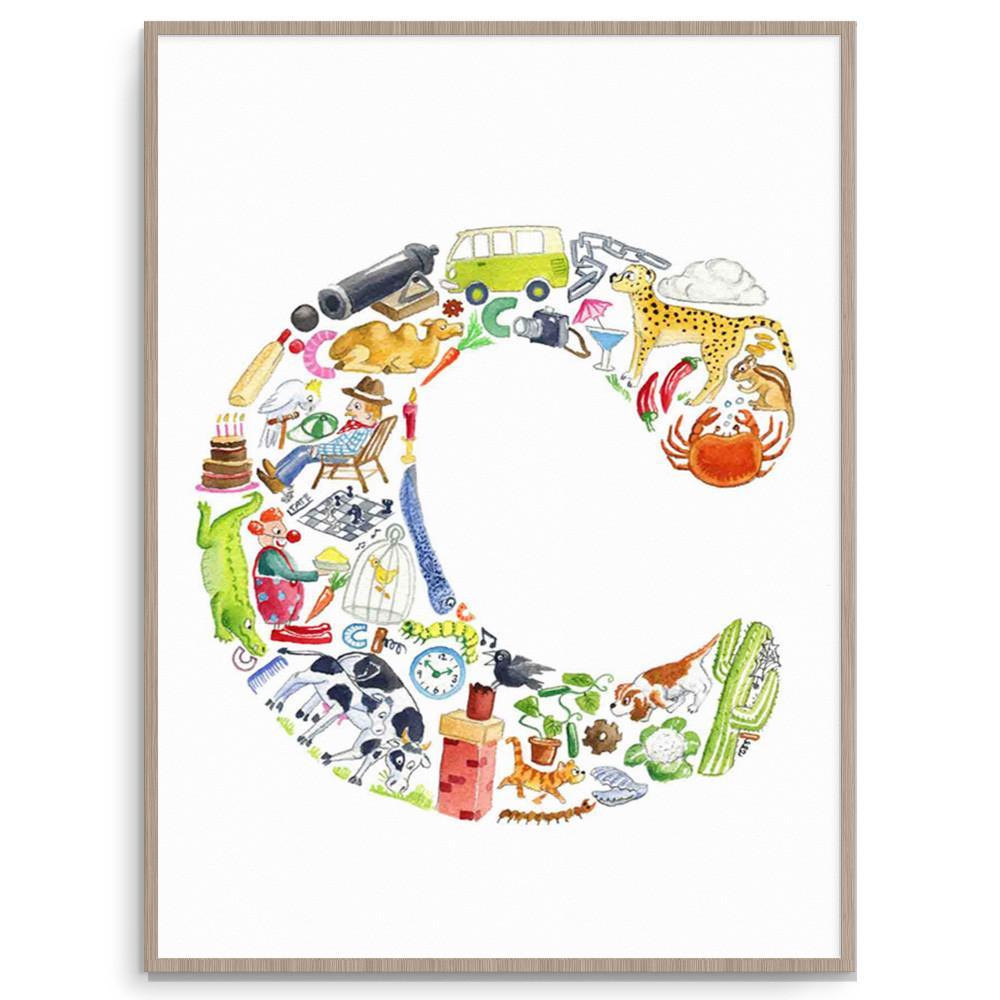 Letter C Kids Print  - Find Everything Beginning With The Letter C