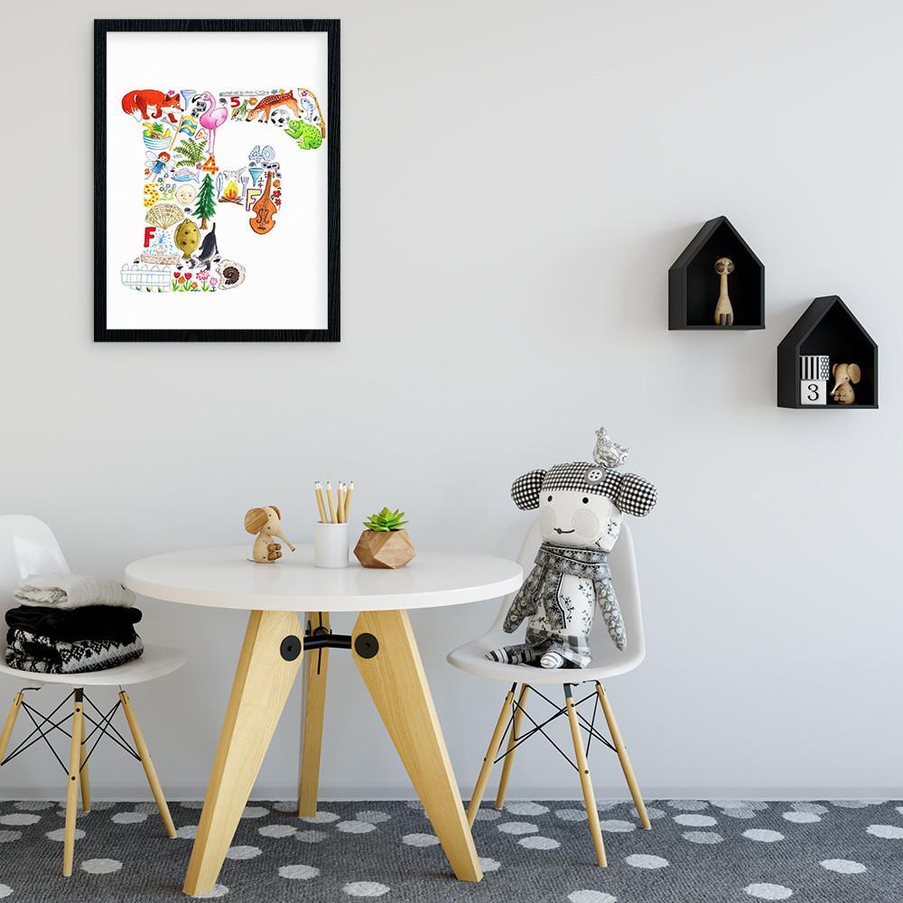 Personalise Your Childs Room With Their Own Initial Print