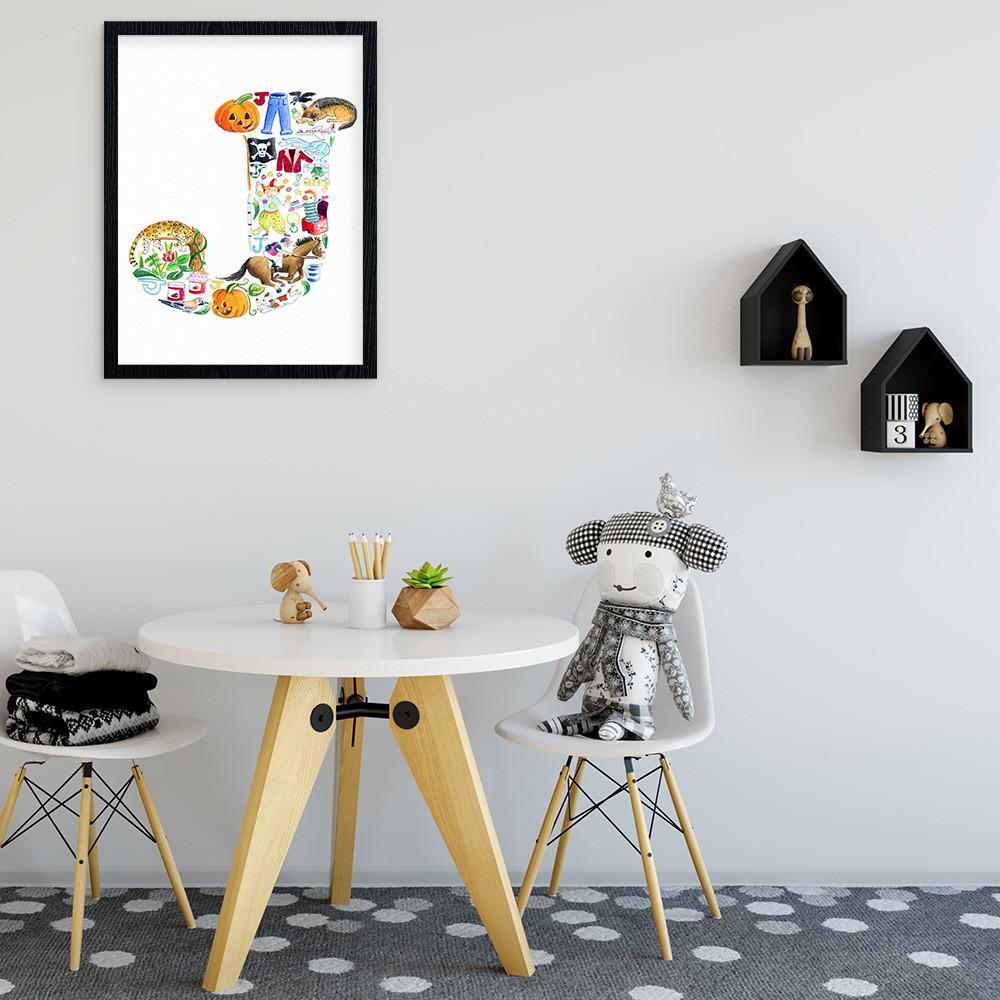 Personalise Your Childs Room With A Letter J Wall Art 