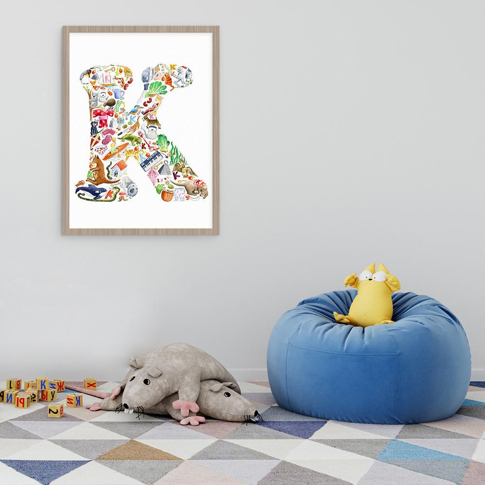 Personalise Your Child&#39;s Room With A Letter K Print