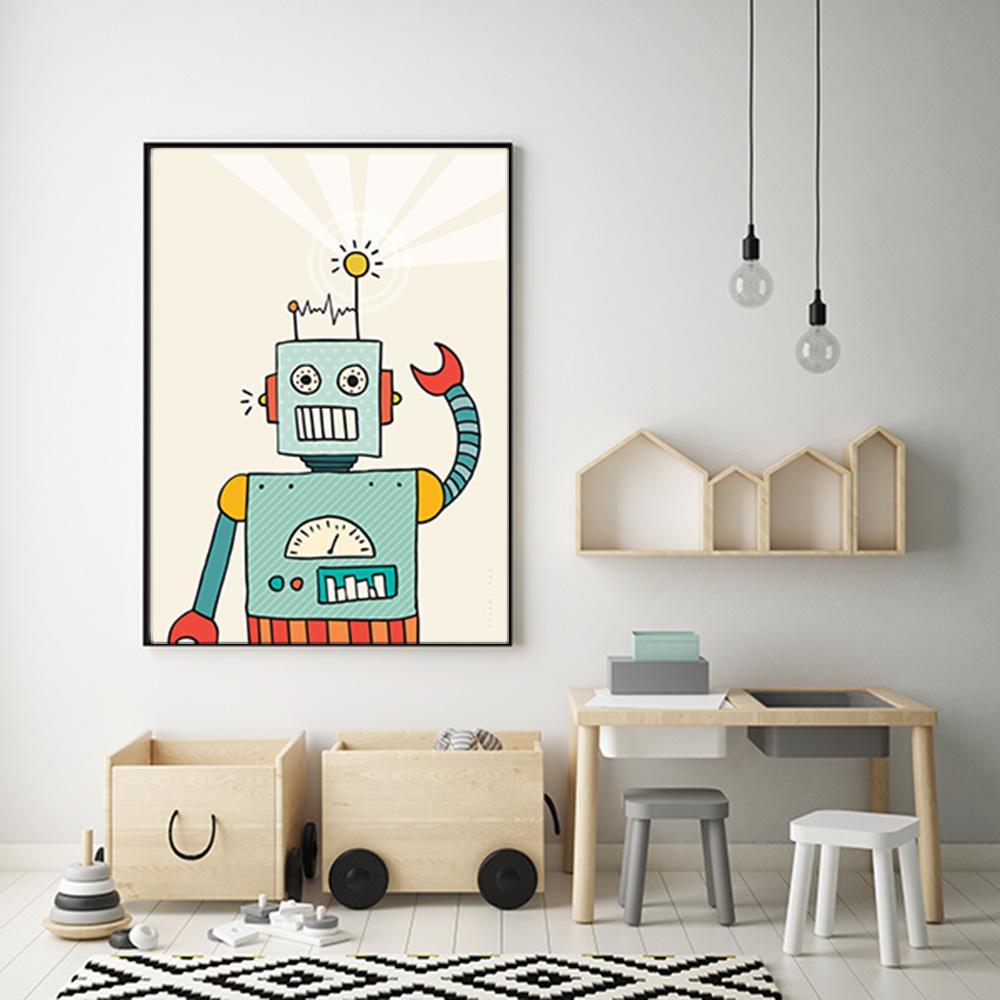 Cool Robot Poster Print