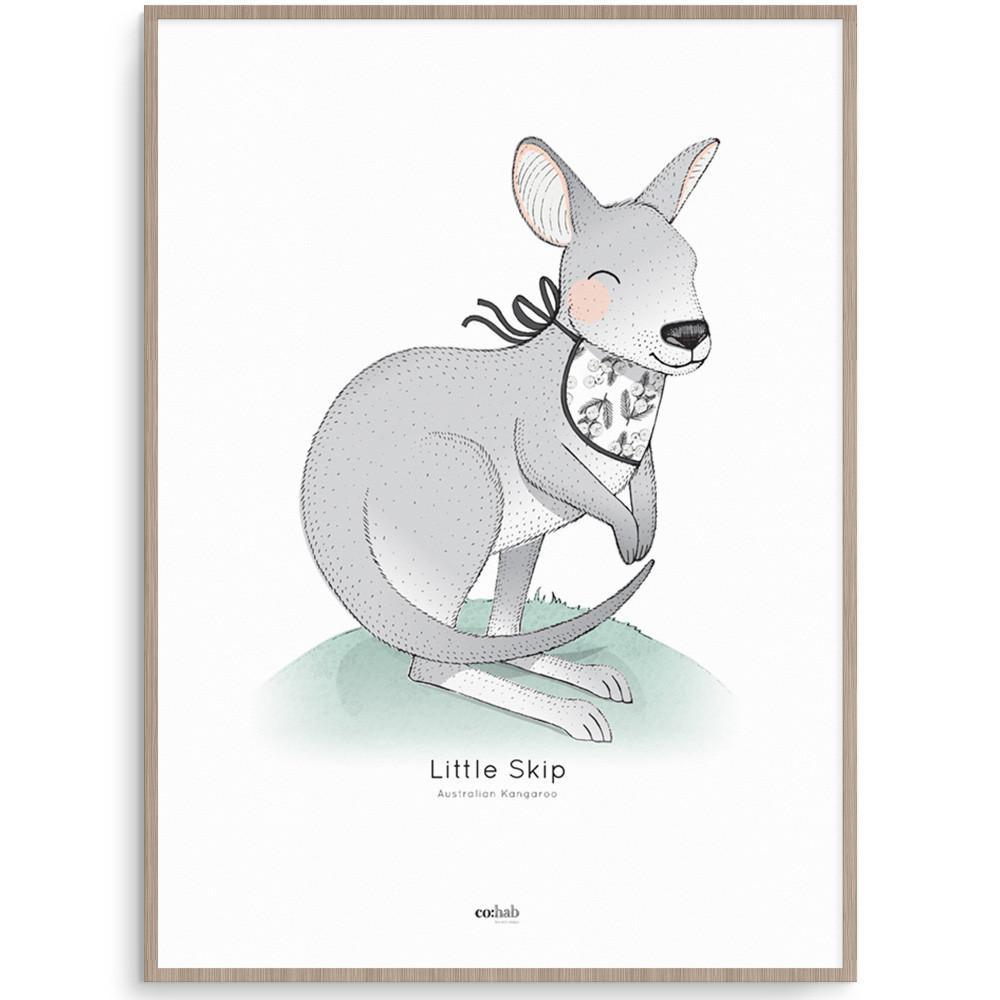 Aussie Little Skip Kangaroo Nursery Art Kids Wall Art