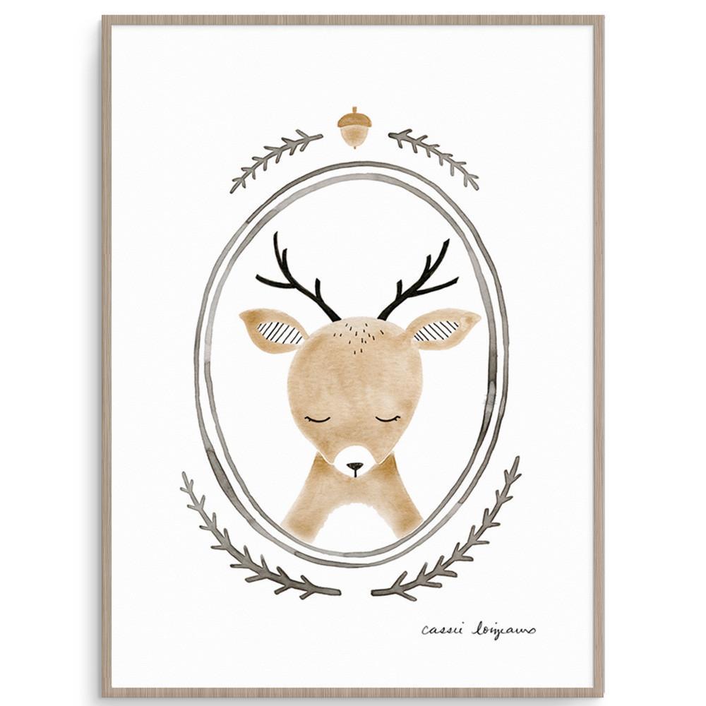 Forest Portrait Deer Woodland Themed Nursery Art