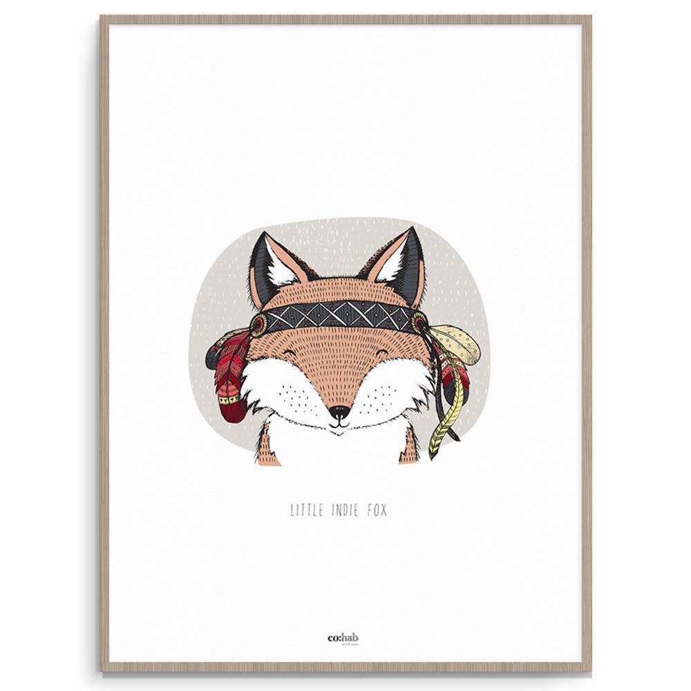 Co:Hab Designs Gender Neutral Little Indie Fox nursery art kids wall art