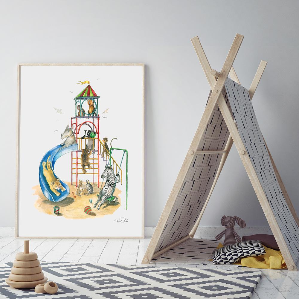 Style Your Childs Playroom Or Bedroom With This Cute Illustration