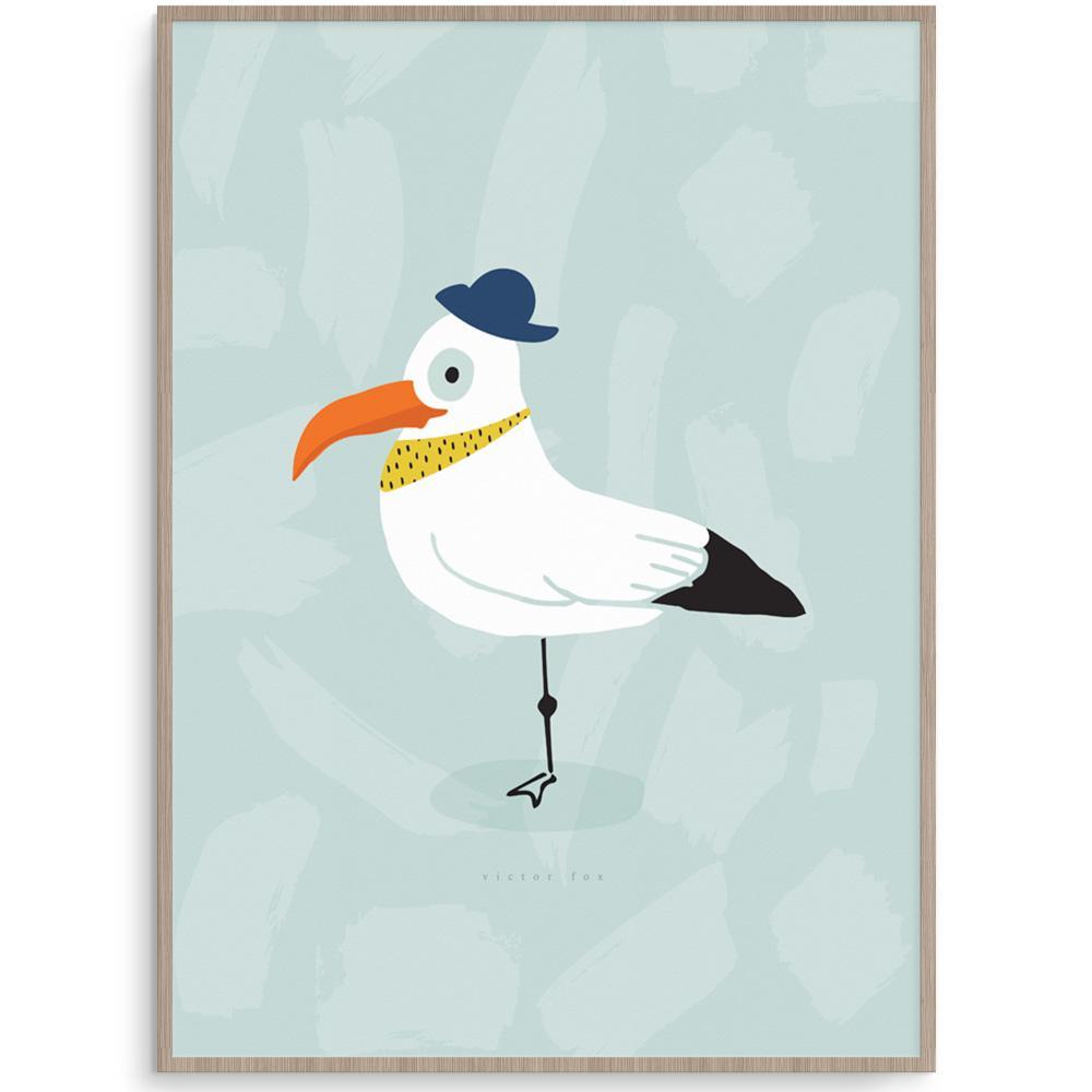 Fun And Colourful Seagull Wall Art For Kids