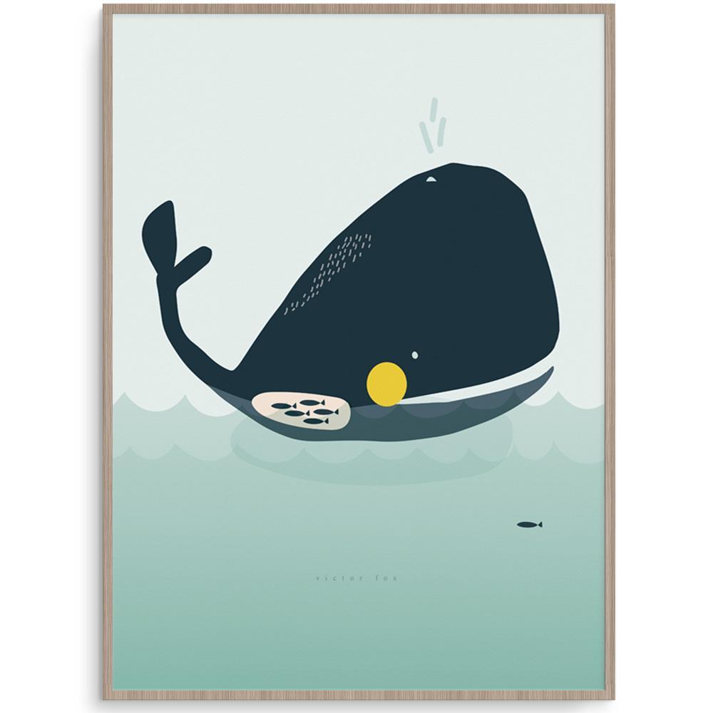 Walter Whale Wall Art Perfect For Under The Sea Themed Kid's Room
