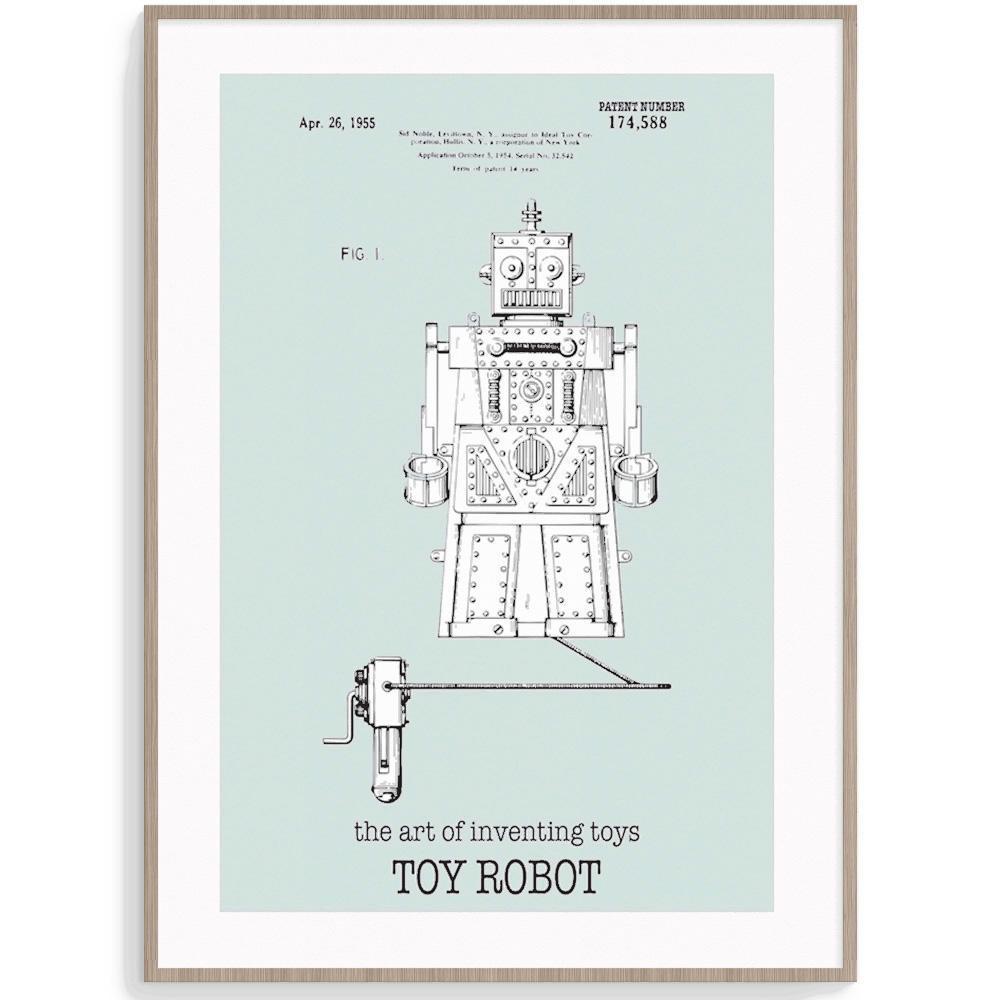 Fizzy Art Toy Posters Robot Poster nursery art kids wall art