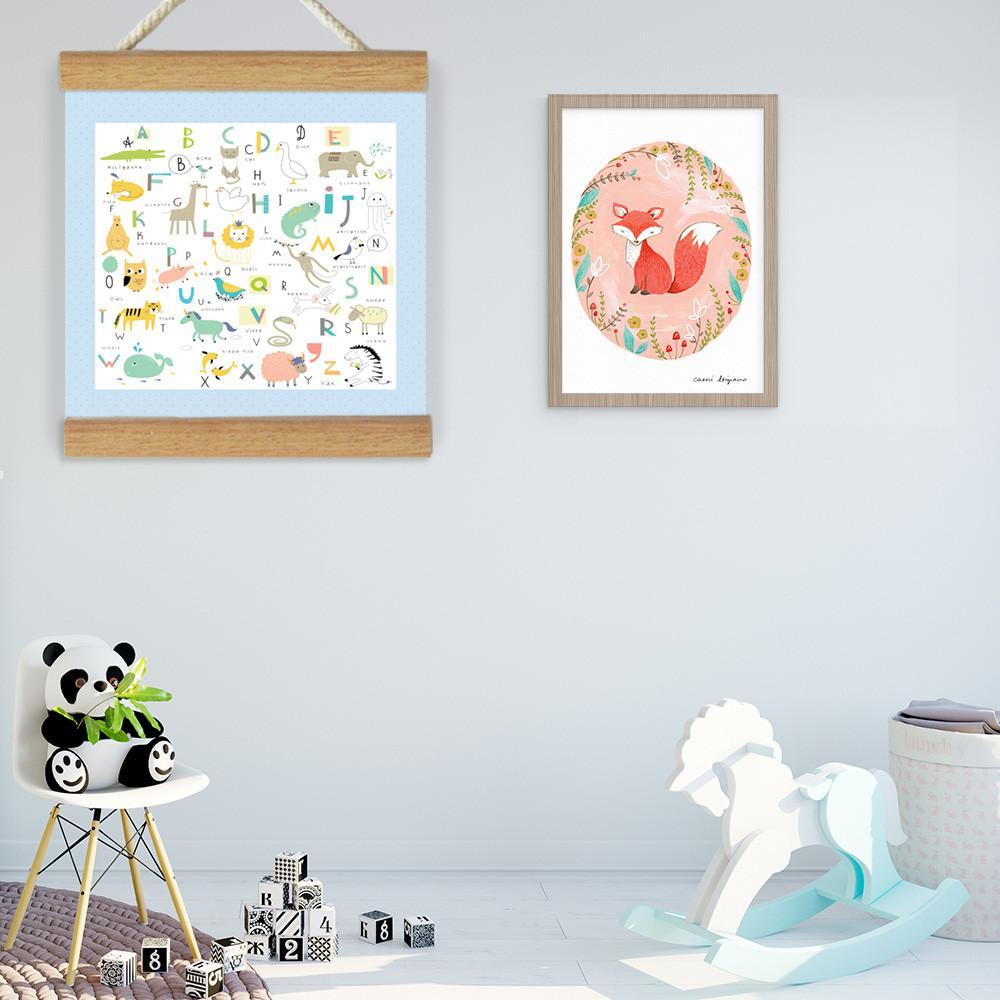 Fizzy Art Wall Décor Animal ABC Large Banner nursery art kids wall art